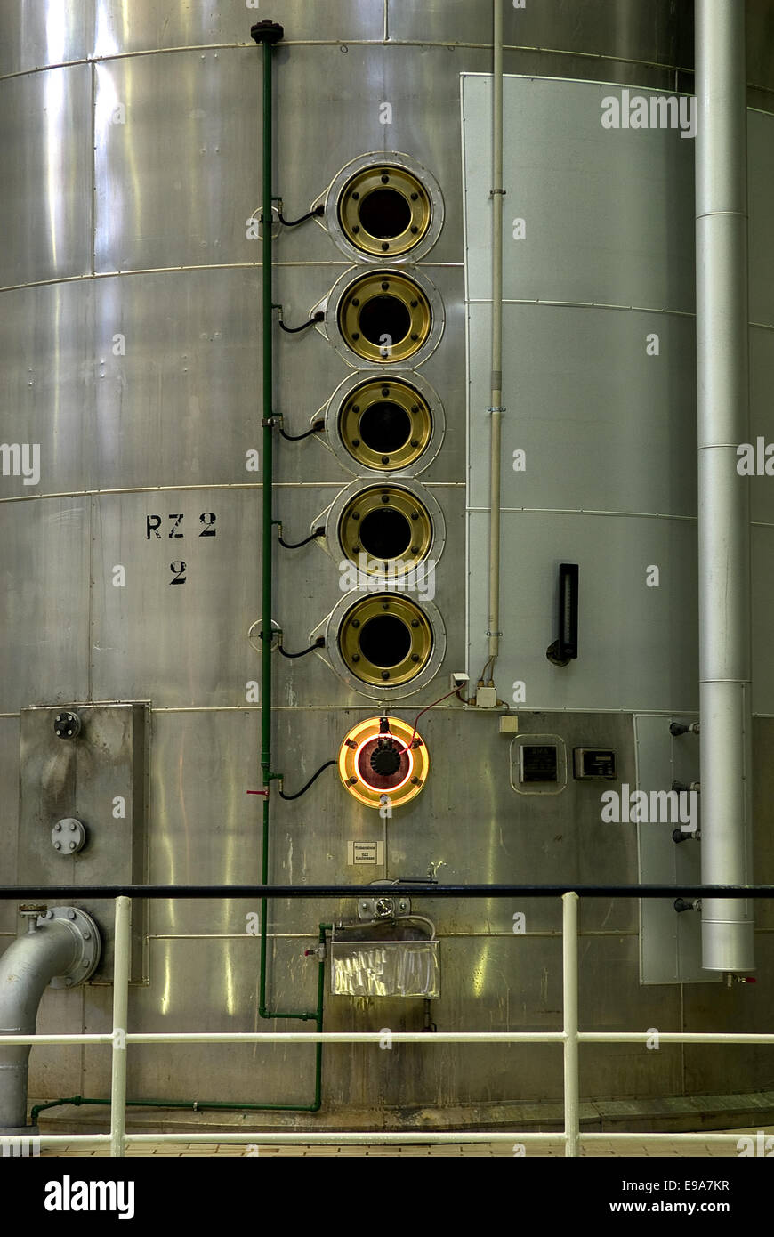 Cooking tank in a sugar factory Stock Photo Alamy