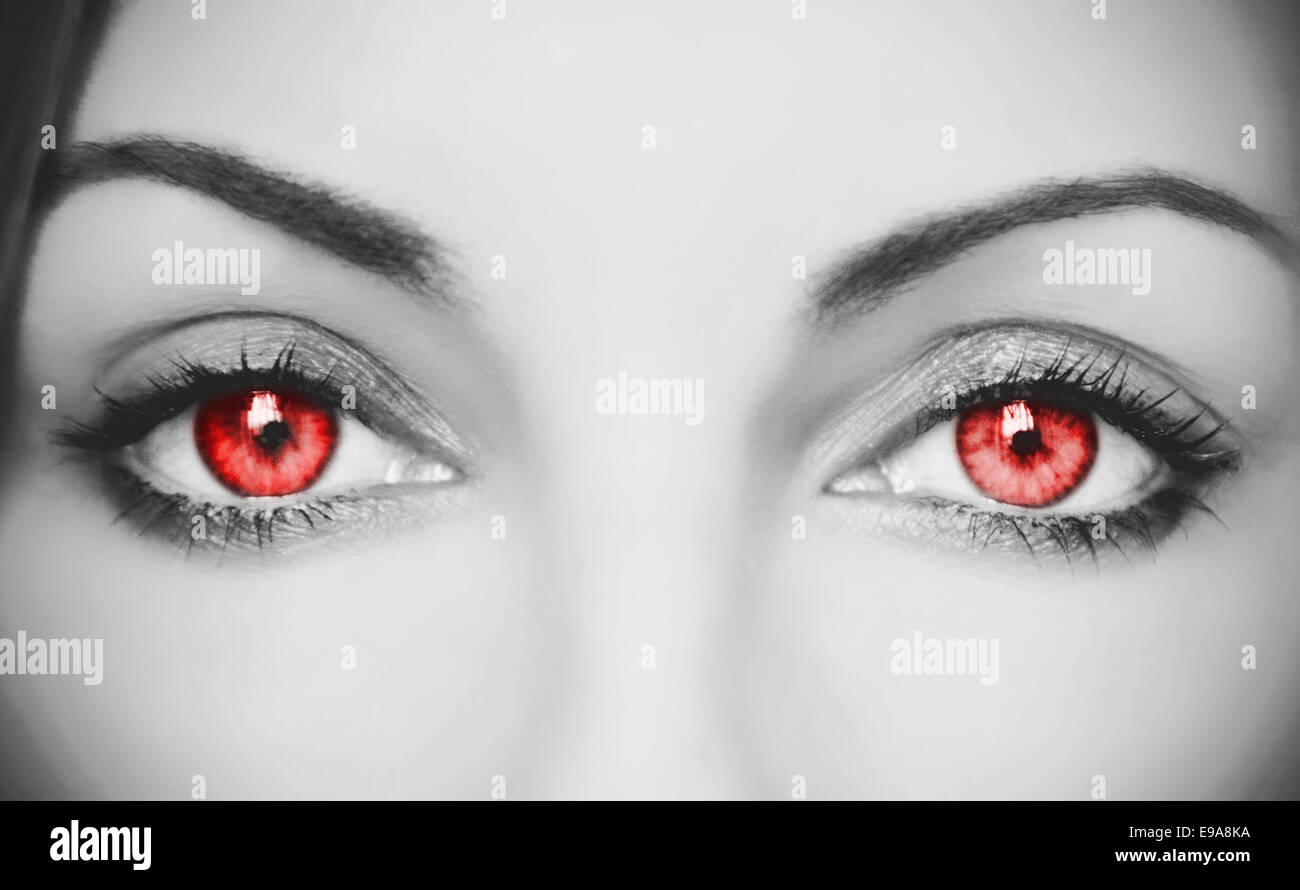 Red eyes Stock Photo