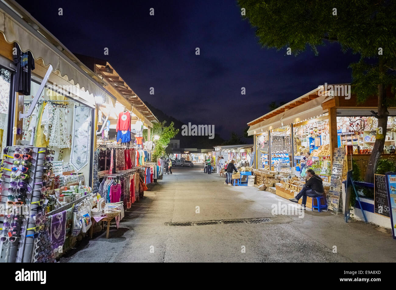 Zia village, Kos, Greek Island Stock Photo