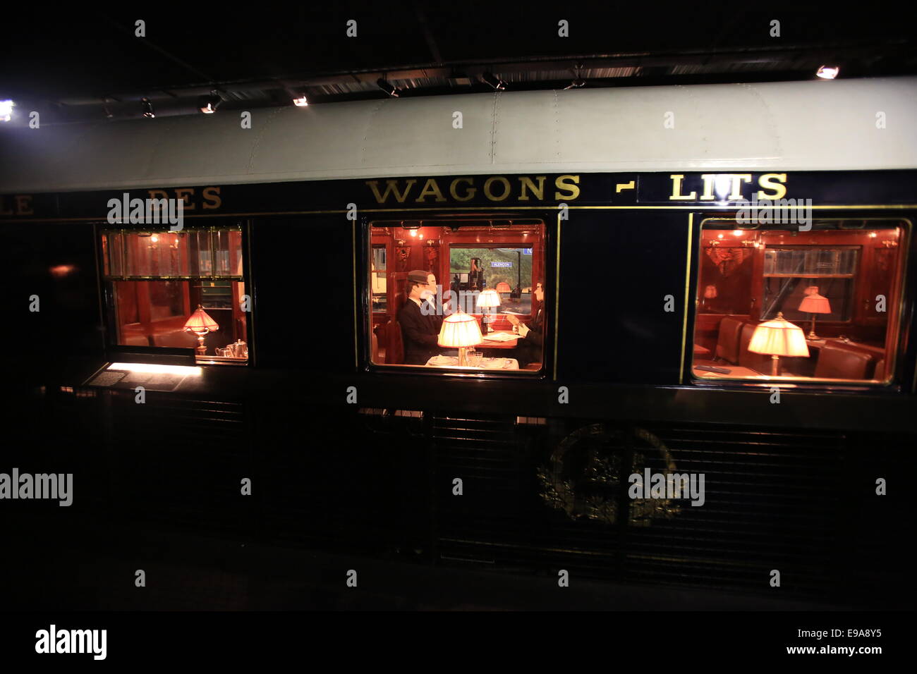 The Cité du Train (English: City of the Train or Train City), situated in Mulhouse, France, is the biggest railway museum in FR Stock Photo