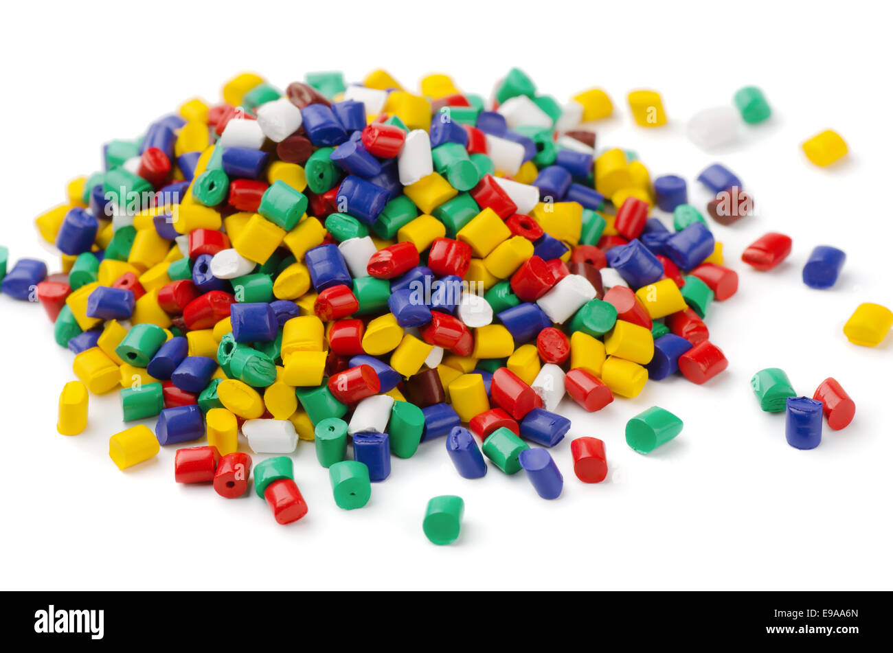 Polymer granules Stock Photo
