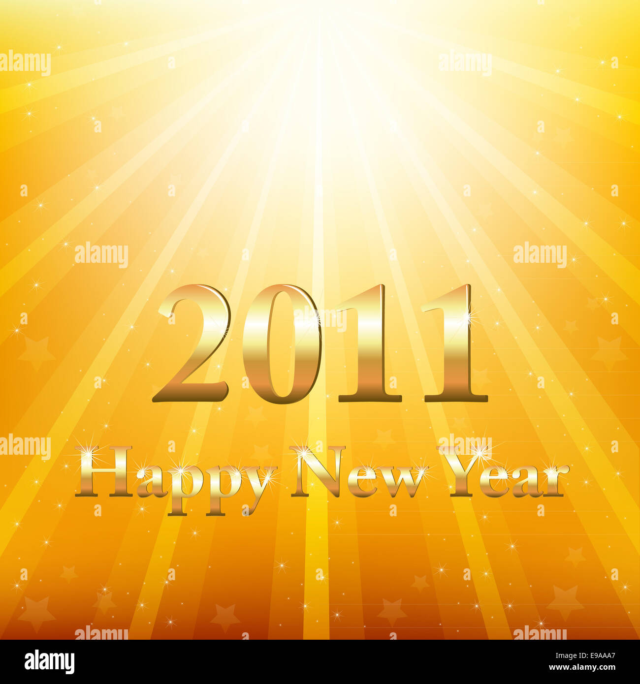 Happy New Year 2011 Stock Photo