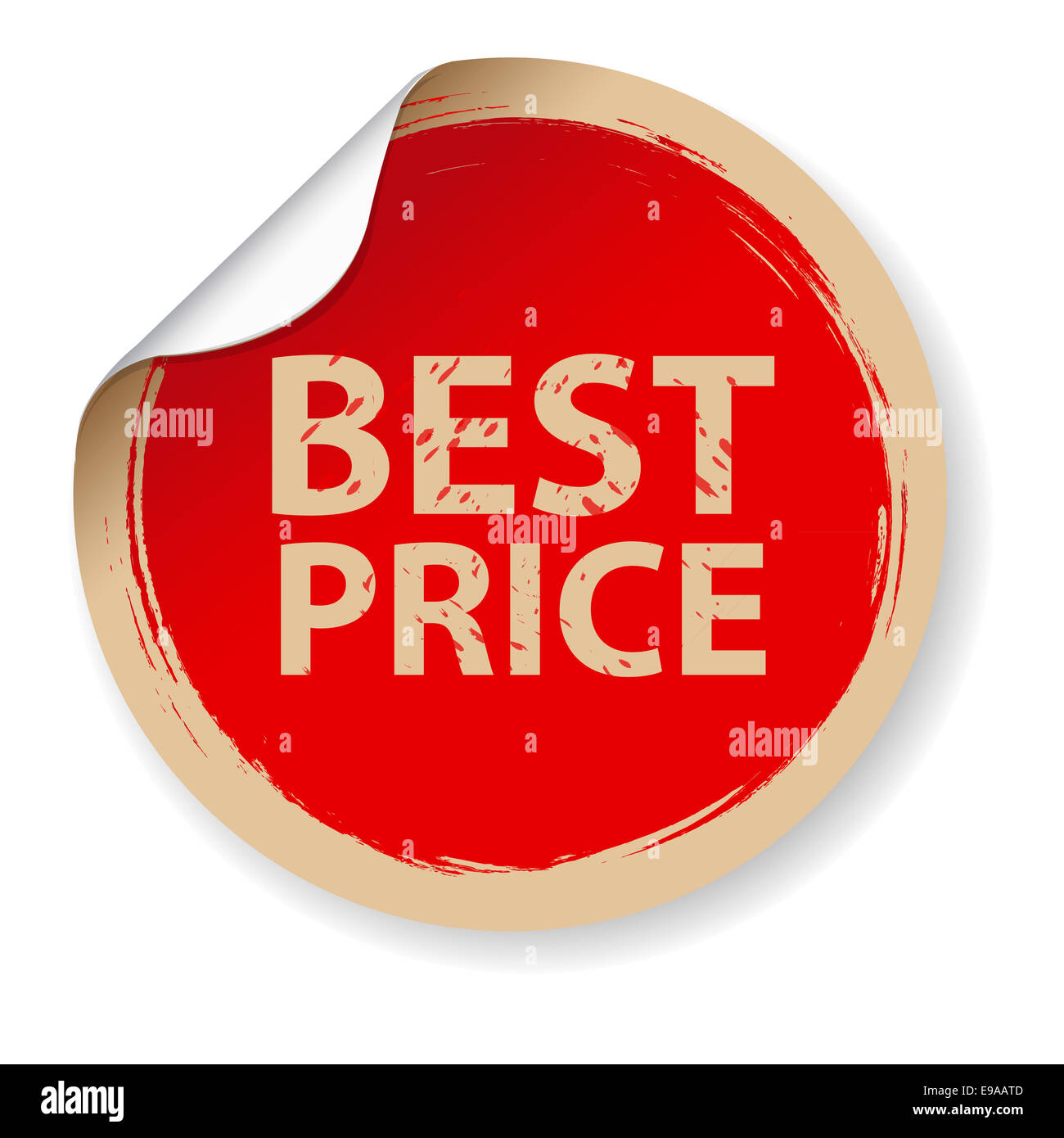 Vintage Label Best Price Stock Photo Alamy