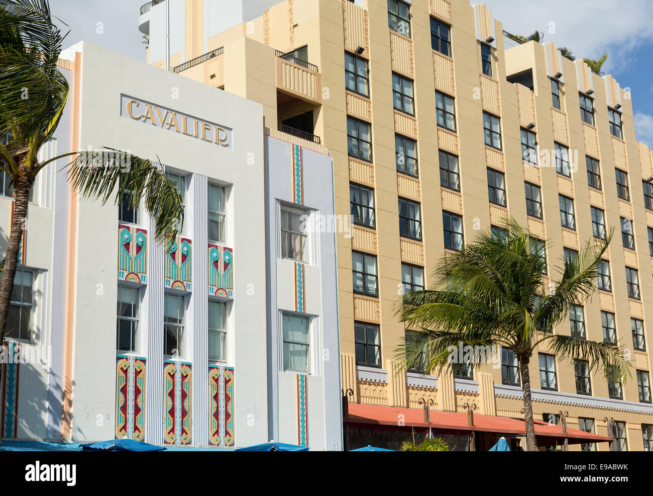 Cavalier hotel in Miami Beach art deco Stock Photo
