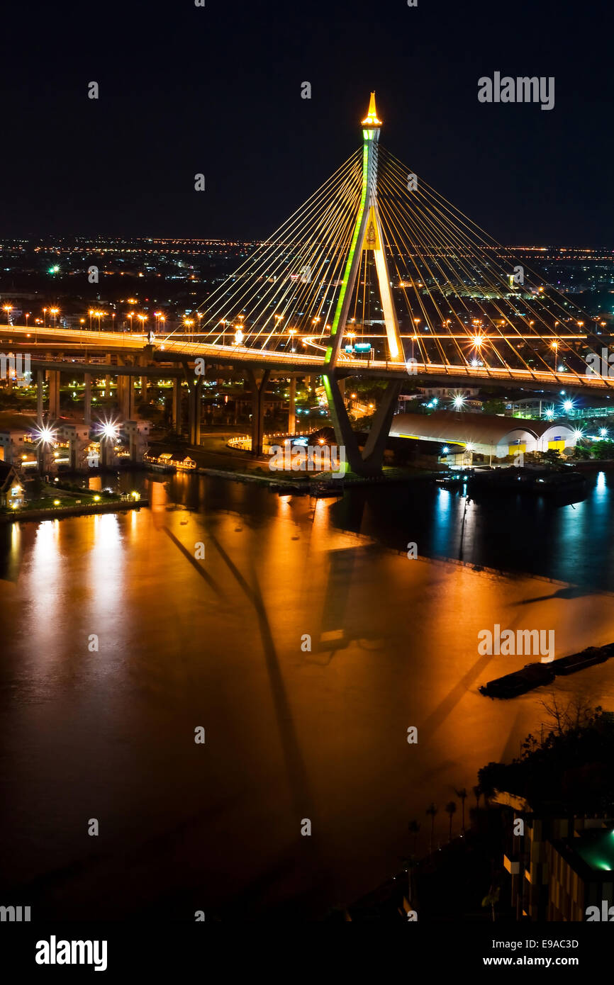 Bangkok Mega Bridge Stock Photo