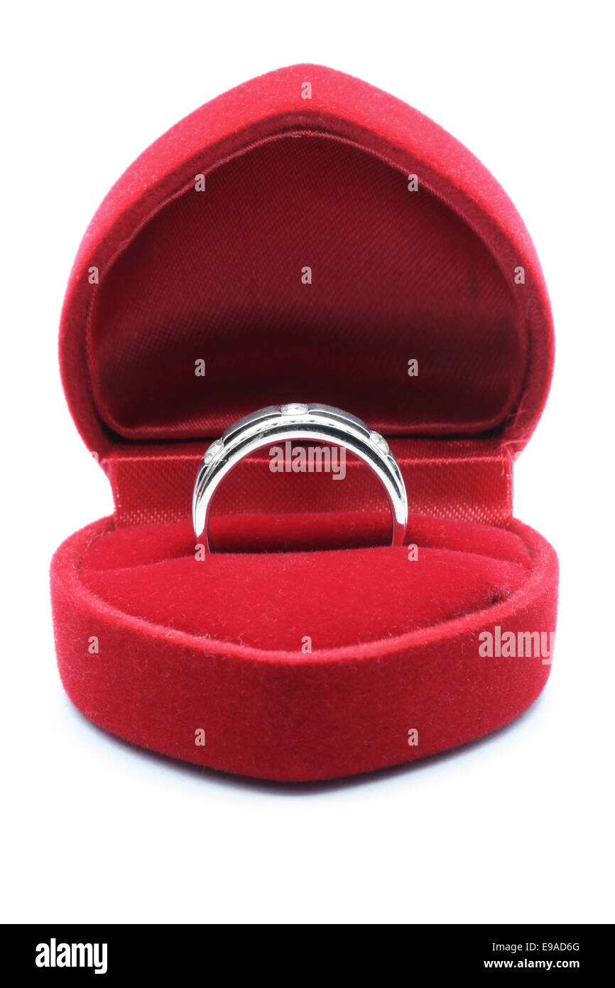 Diamond Wedding Ring Stock Photo