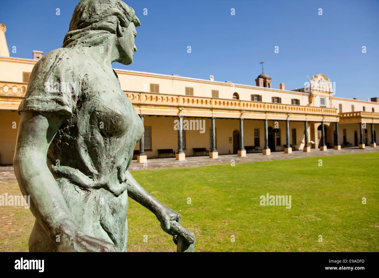 womans statue at the courtyard of the Castle of Good Hope, Cape Town, Western Cape, South Africa Stock Photo