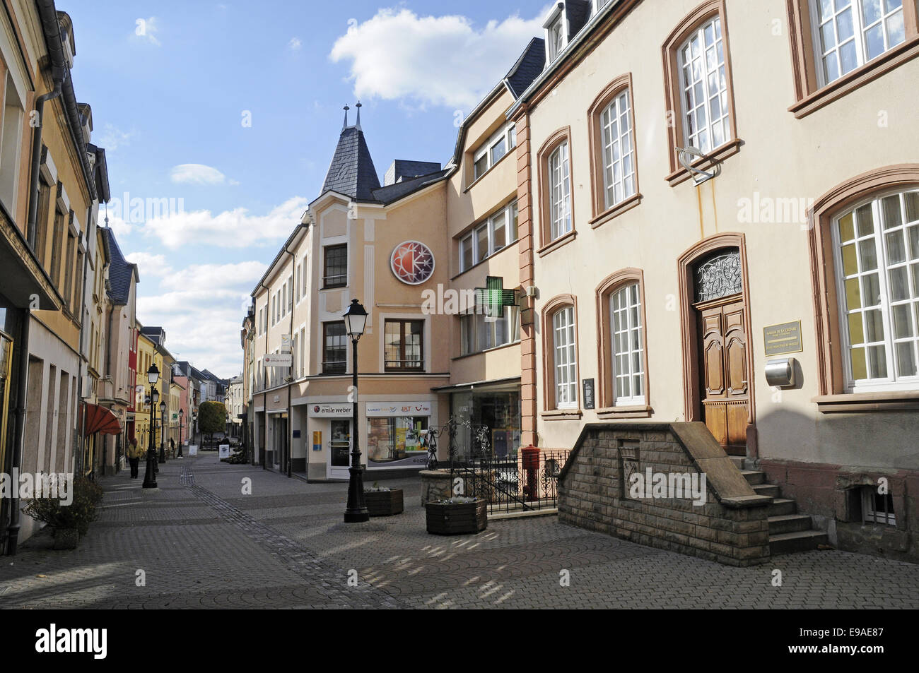 Rue De Treves Street Grevenmacher Luxembourg Stock Photo Alamy