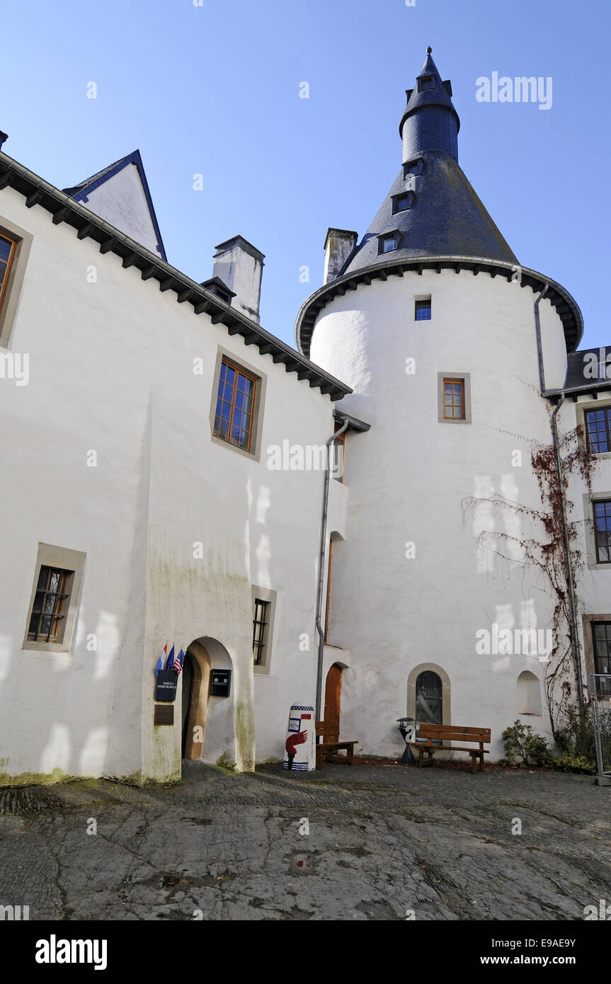 castle, Clervaux, Luxembourg Stock Photo