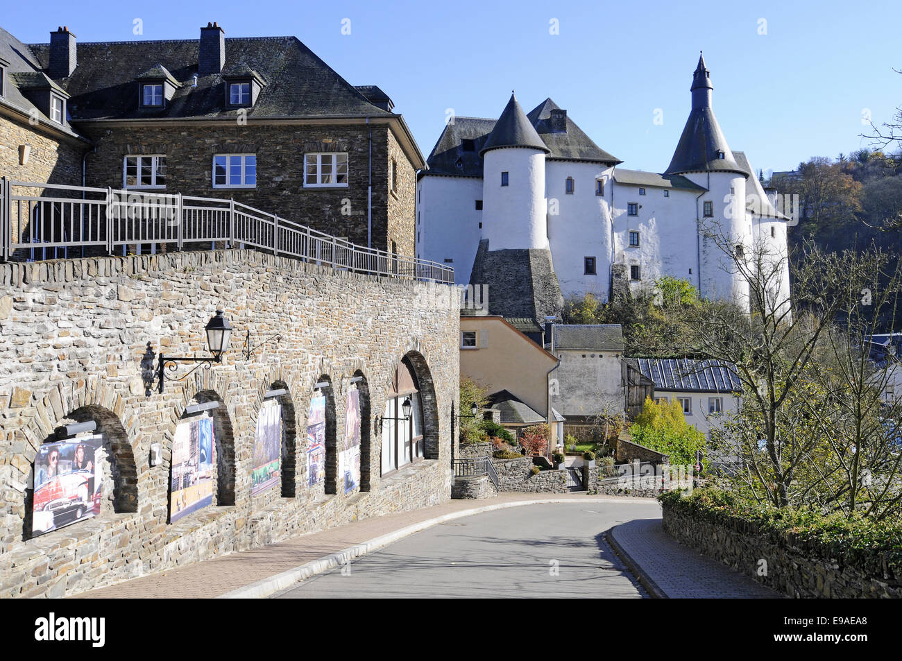 castle, Clervaux, Luxembourg Stock Photo