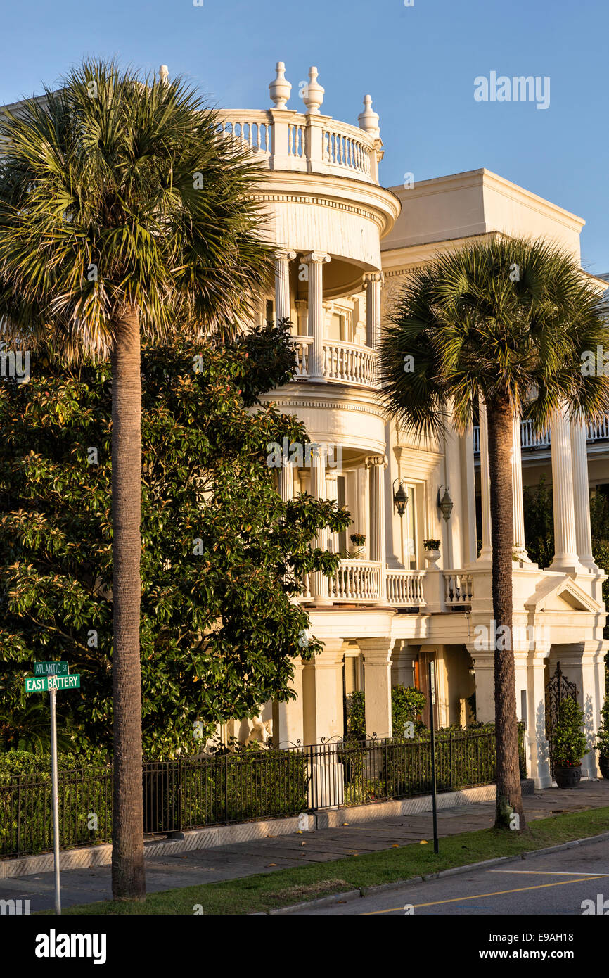 Homes along the Battery in historic Charleston, SC Stock Photo Alamy