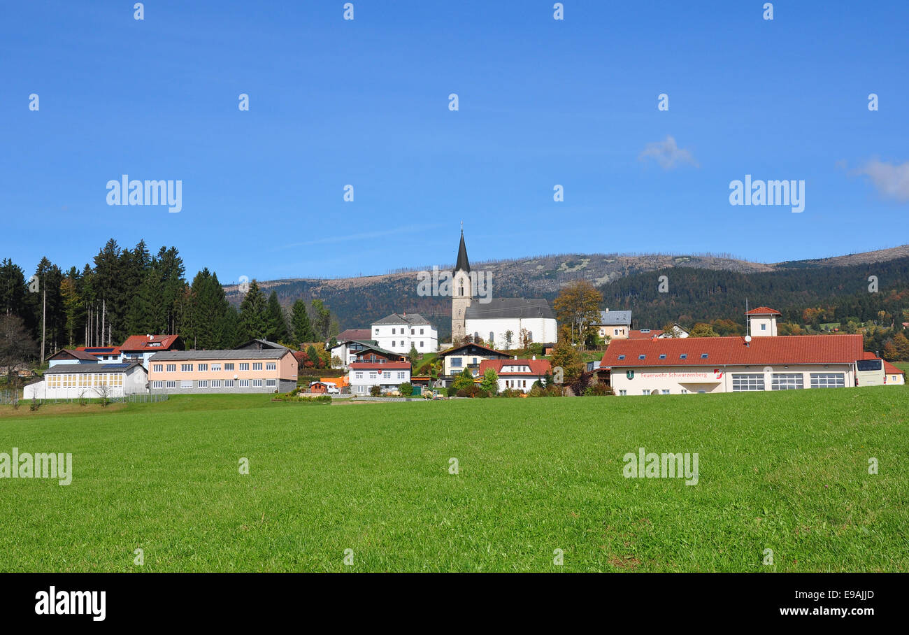 Schwarzenberg am Boehmerwald, Austria Stock Photo Alamy