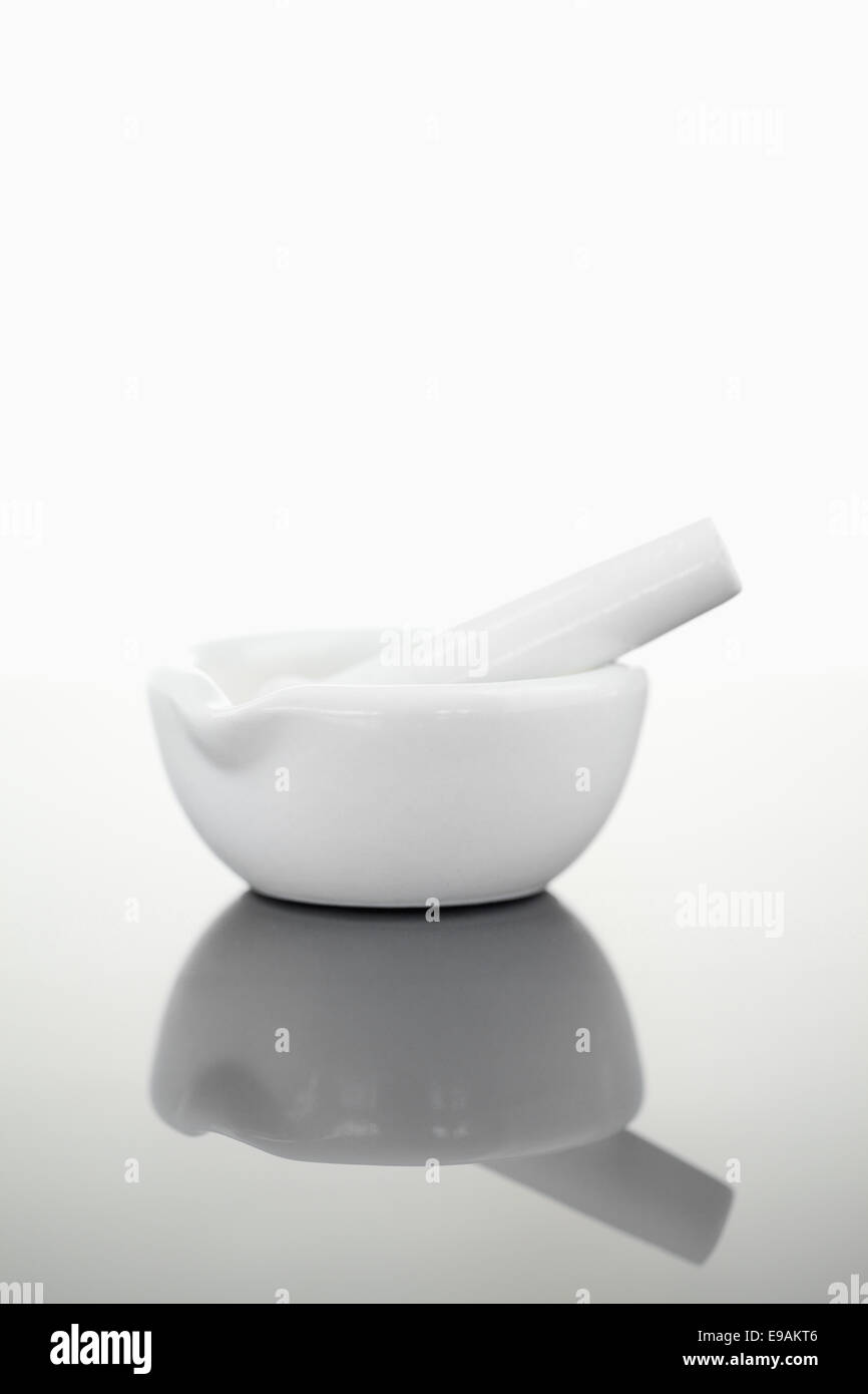 Mortar and pestle Stock Photo