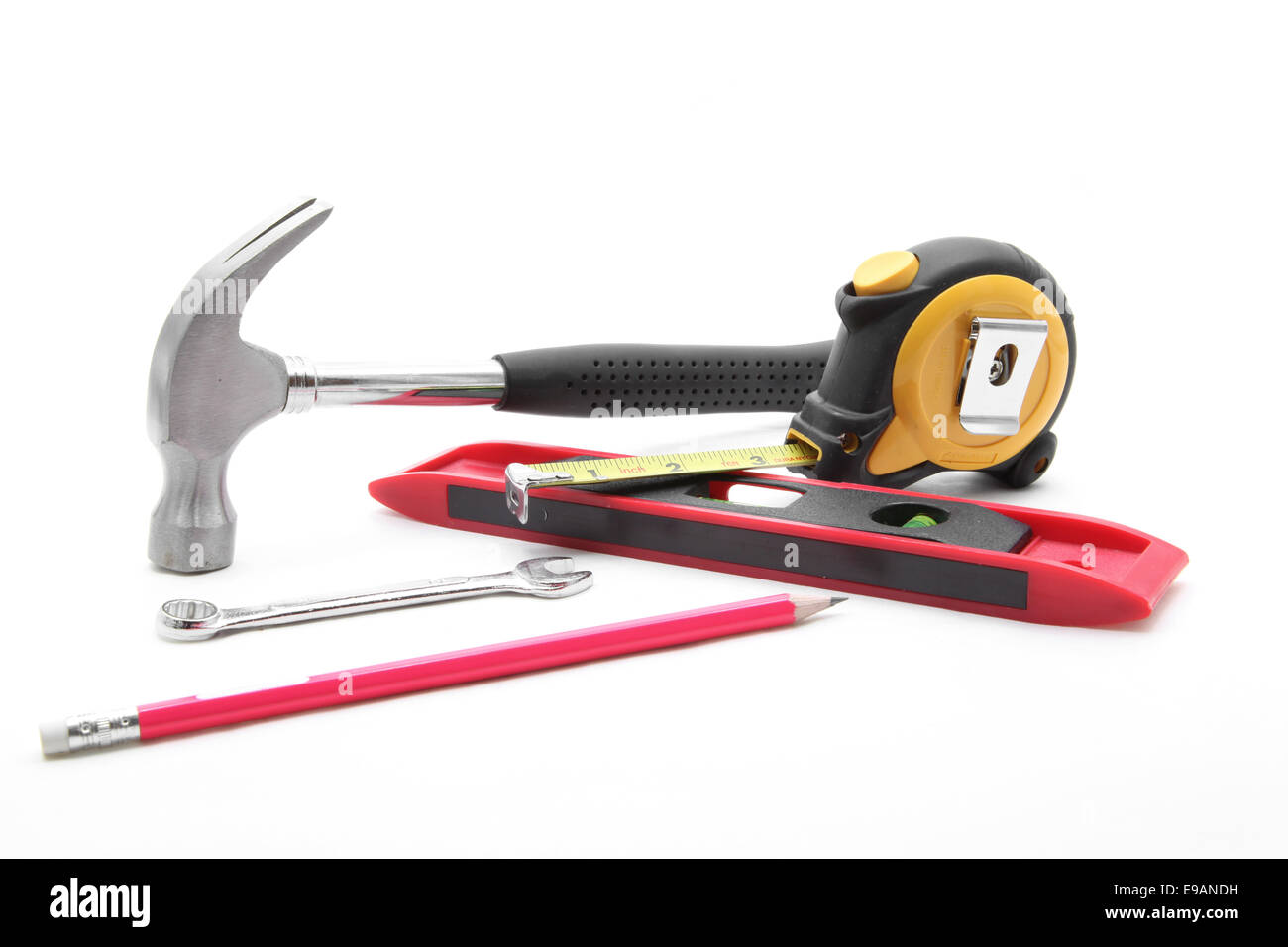 construction tool set Stock Photo Alamy