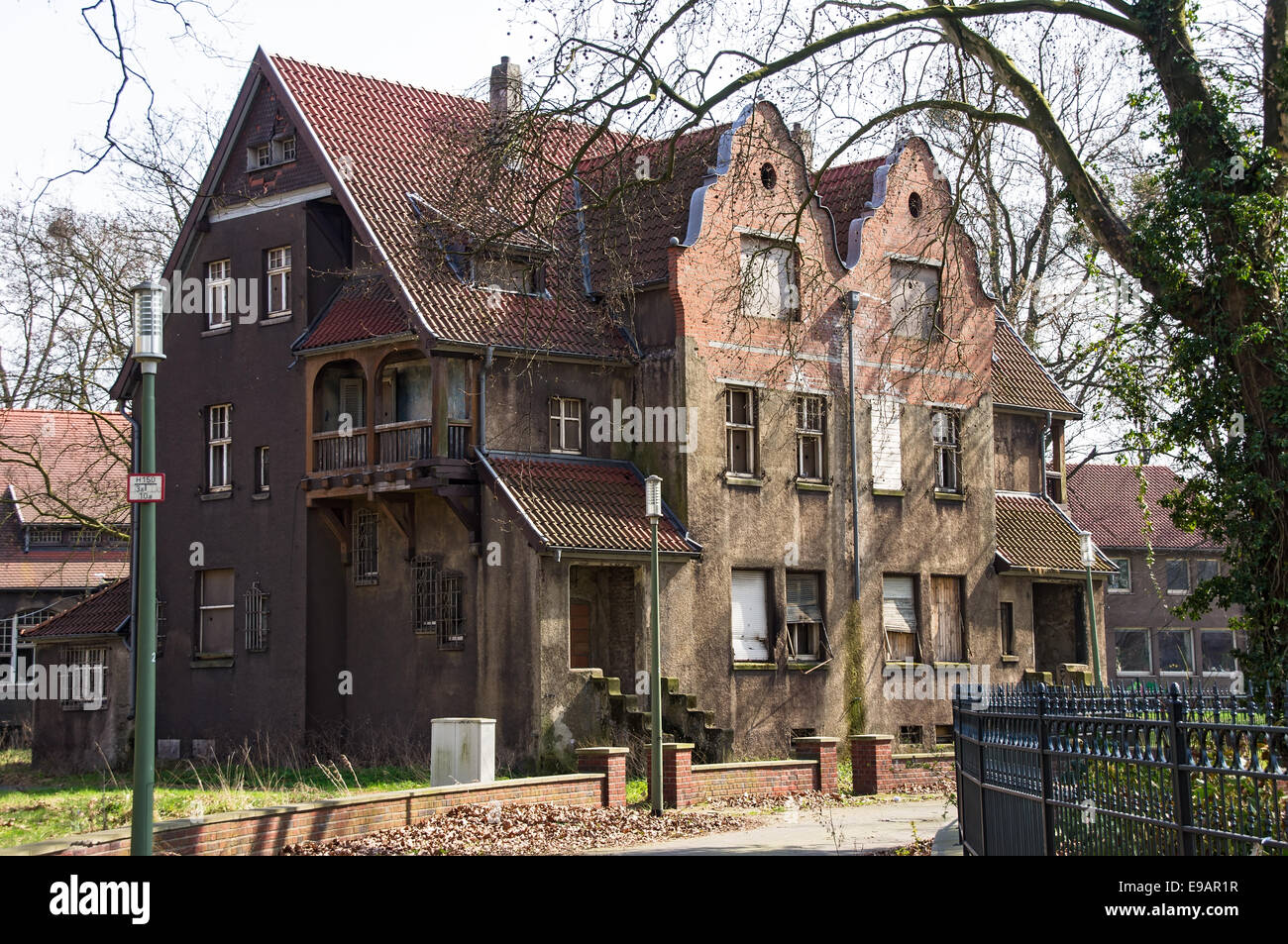 Krupp villa quarter in Duisburg, Germany Stock Photo