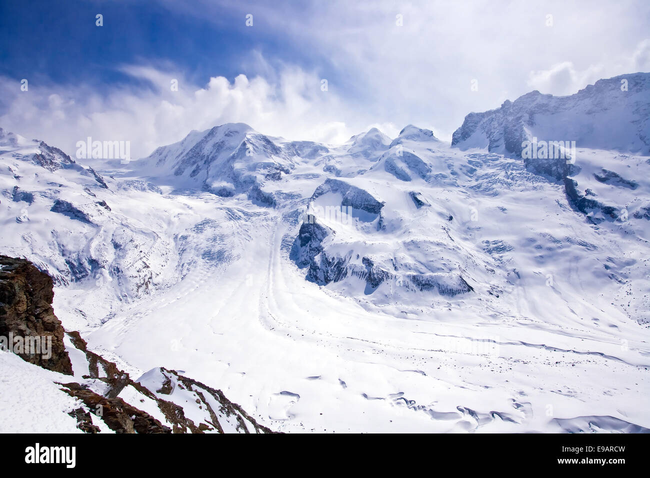 The Swiss Alp in Switzerland Stock Photo - Alamy