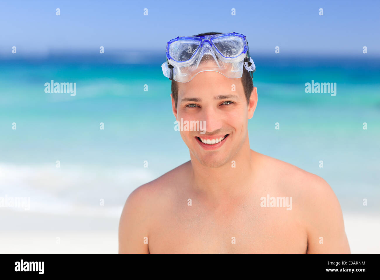 Boy wearing a swim mask hires stock photography and images Alamy