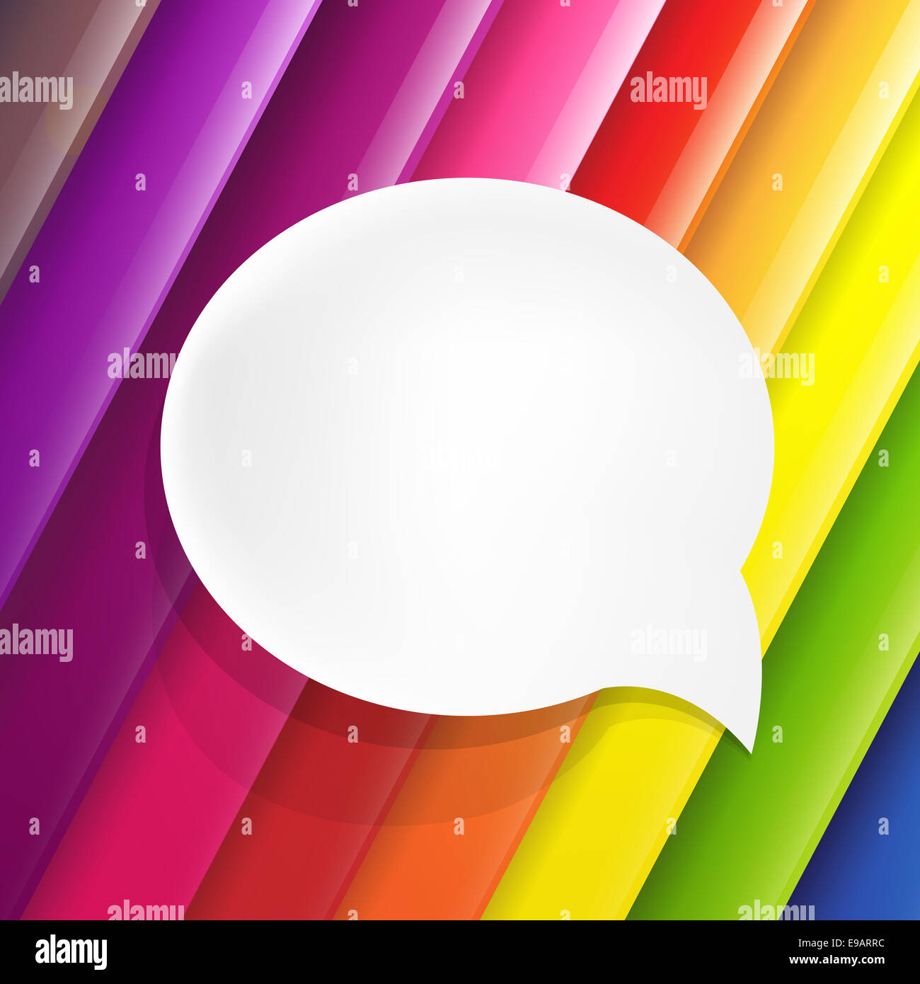 Color Background With Speech Bubble Stock Photo - Alamy