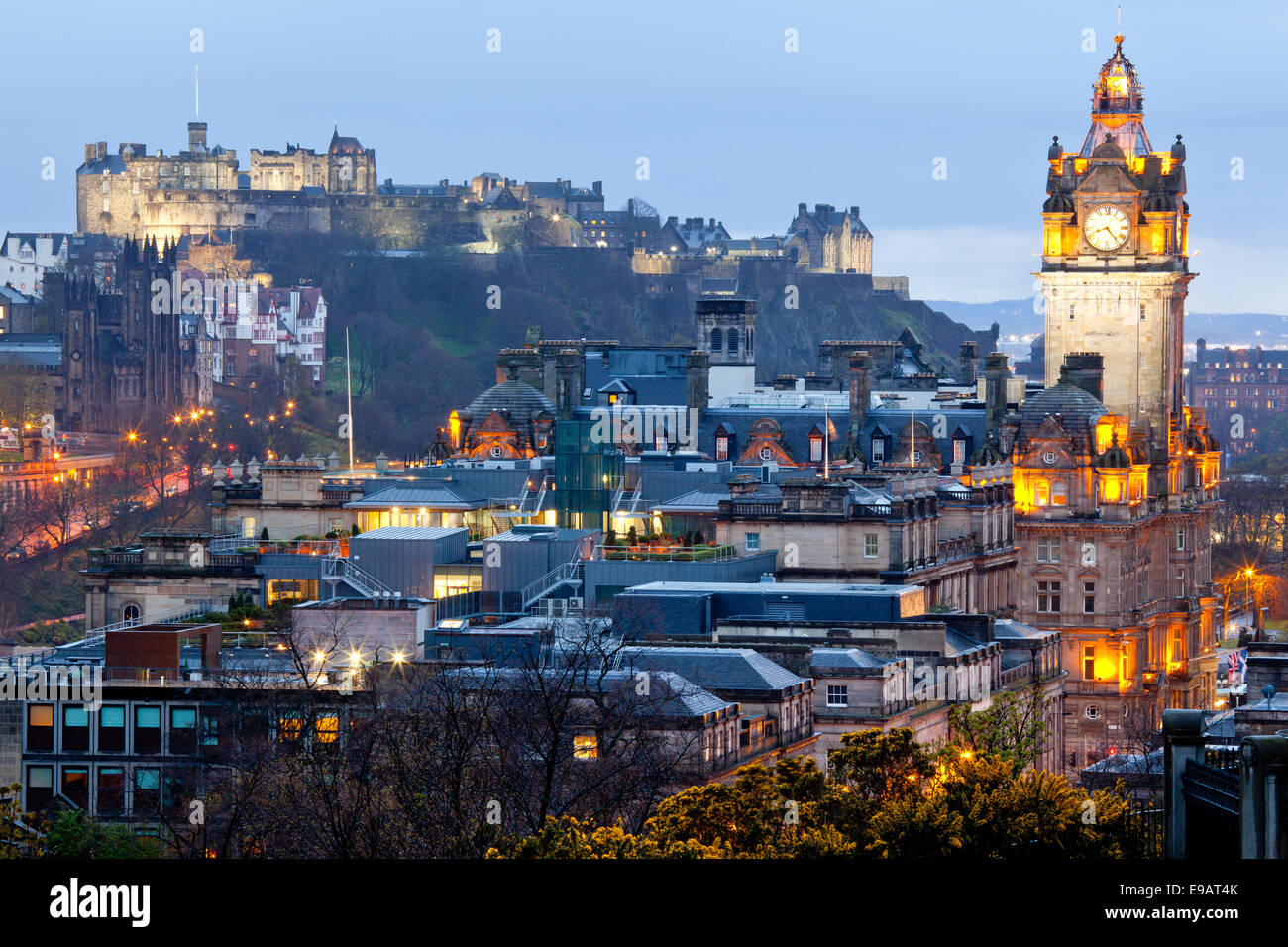 Edinburgh Skyline Stock Photo