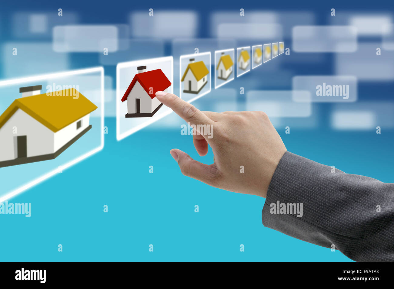electronic real estate commerce Stock Photo Alamy