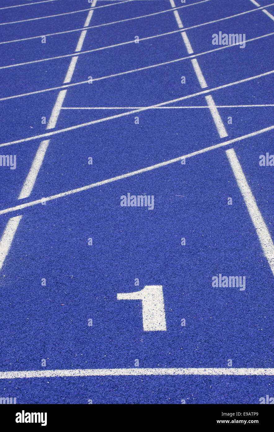 number one on race track Stock Photo - Alamy