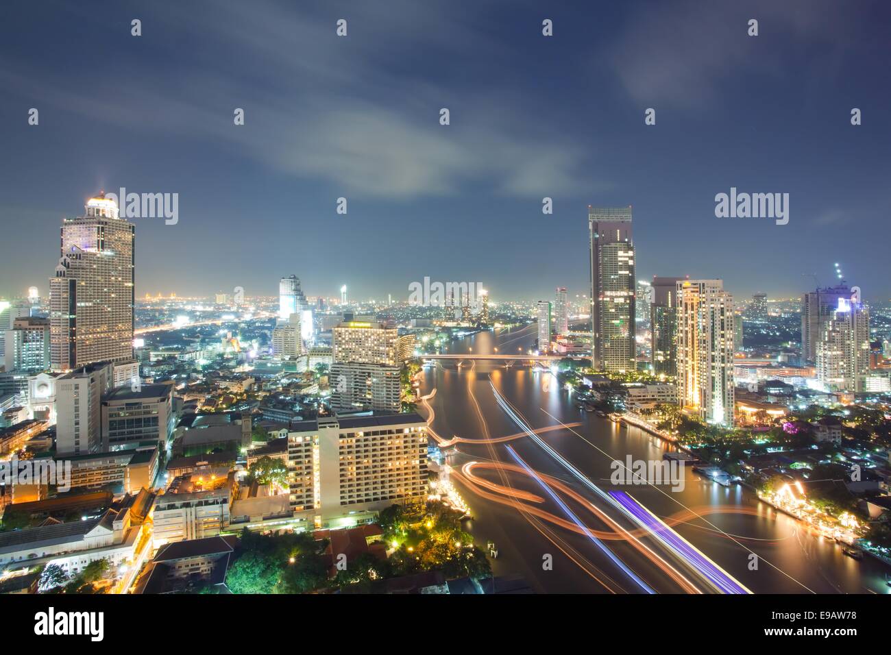 Aerial Bangkok Skyline Stock Photo - Alamy