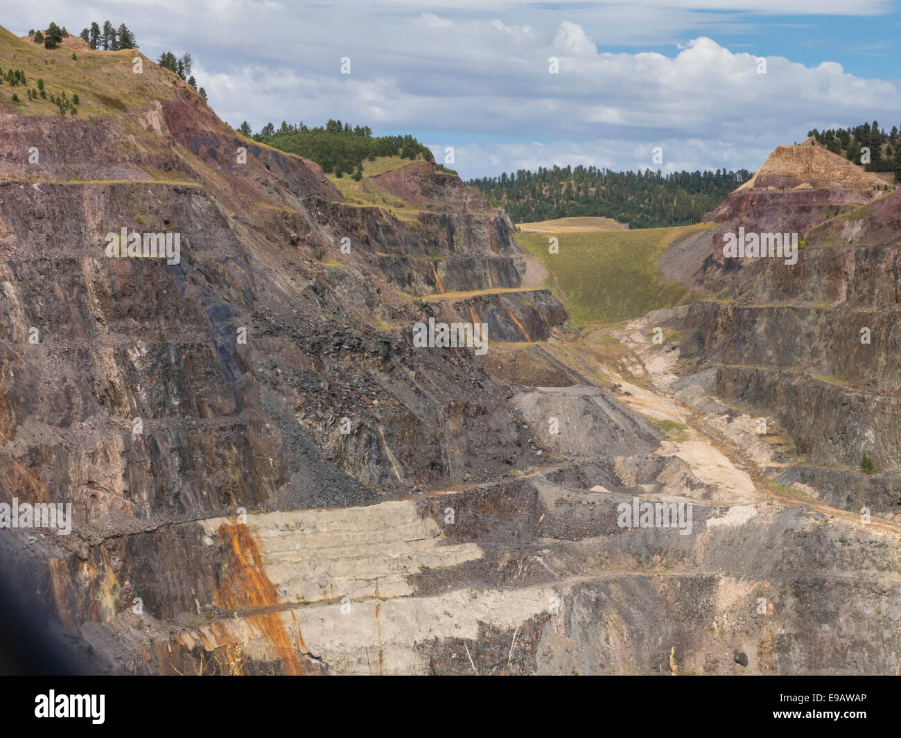 Homestake Gold Mine in Lead, South Dakota Stock Photo