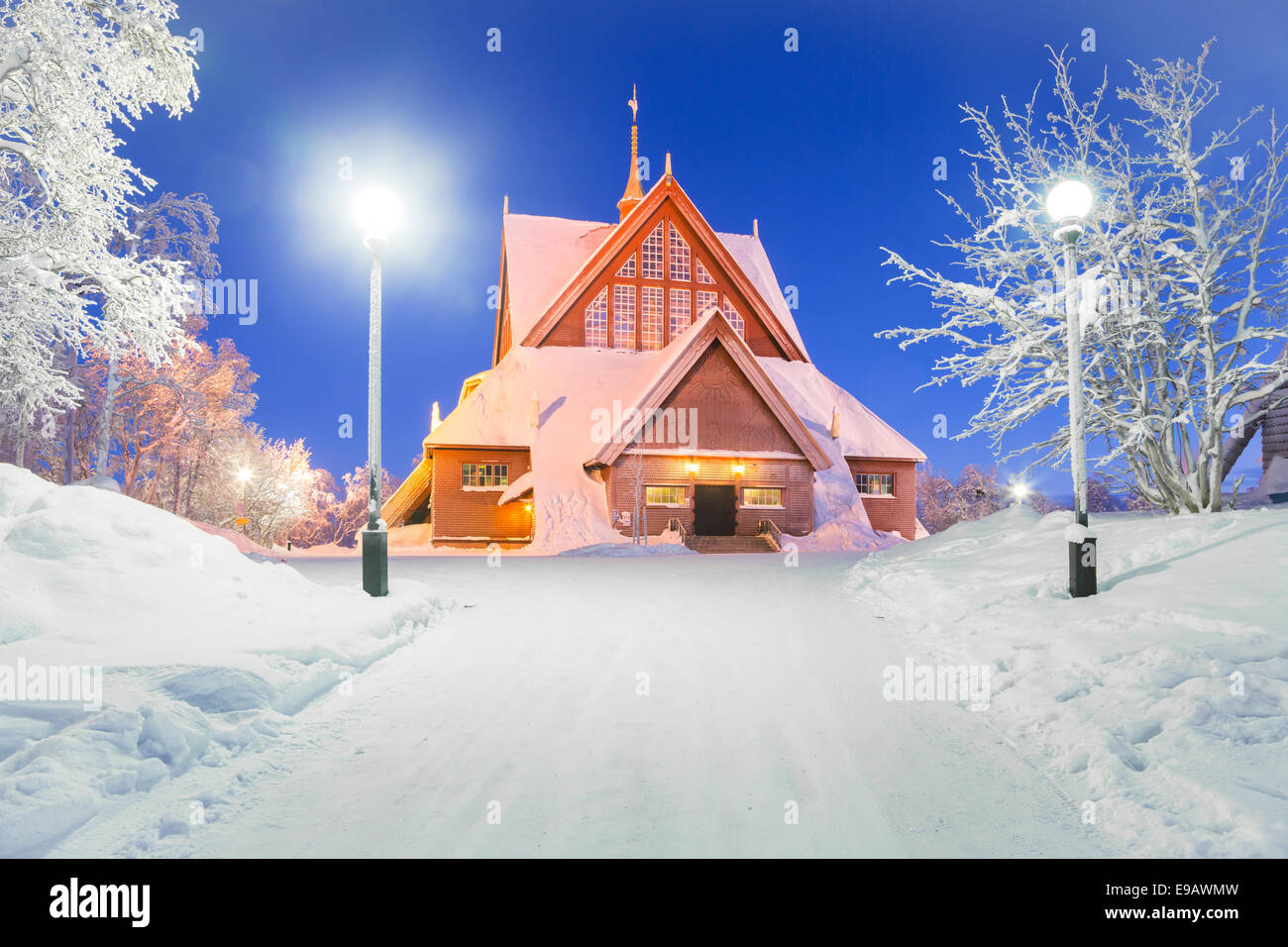 Kiruna church Sweden Stock Photo