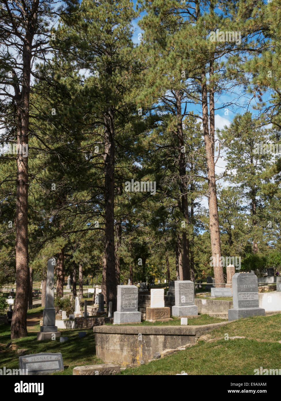 Mount Moriah Cemetery in Deadwood, South Dakota, USA Stock Photo Alamy