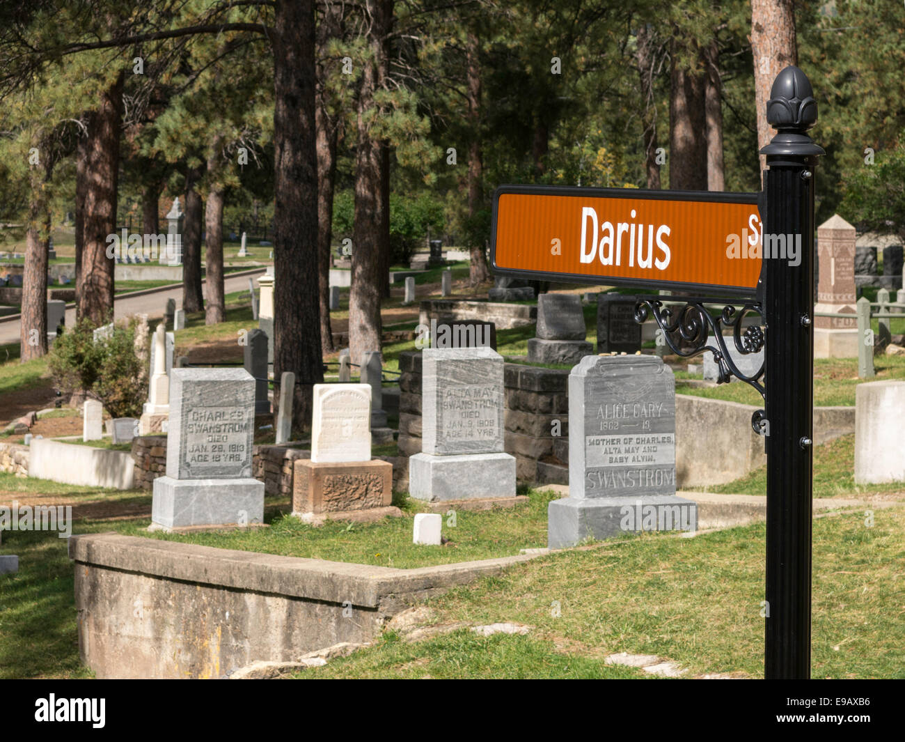 Mount Moriah Cemetery in Deadwood, South Dakota, USA Stock Photo Alamy