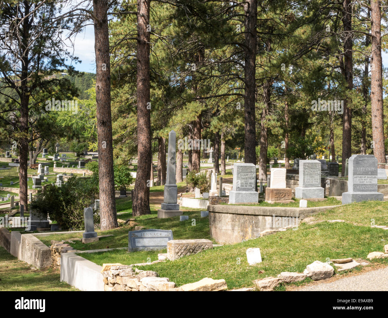 Mount Moriah Cemetery in Deadwood, South Dakota, USA Stock Photo Alamy