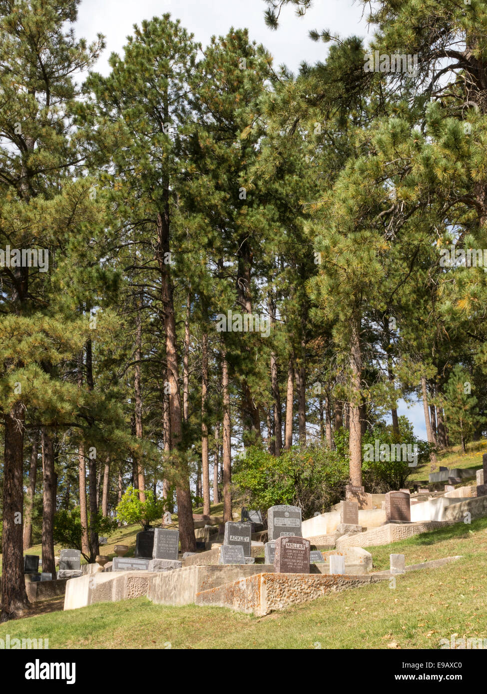 Mount Moriah Cemetery in Deadwood, South Dakota, USA Stock Photo Alamy