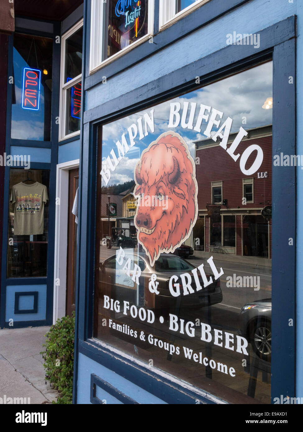 Bumpin' Buffalo Bar & Grill, Hill City, SD, USA Stock Photo