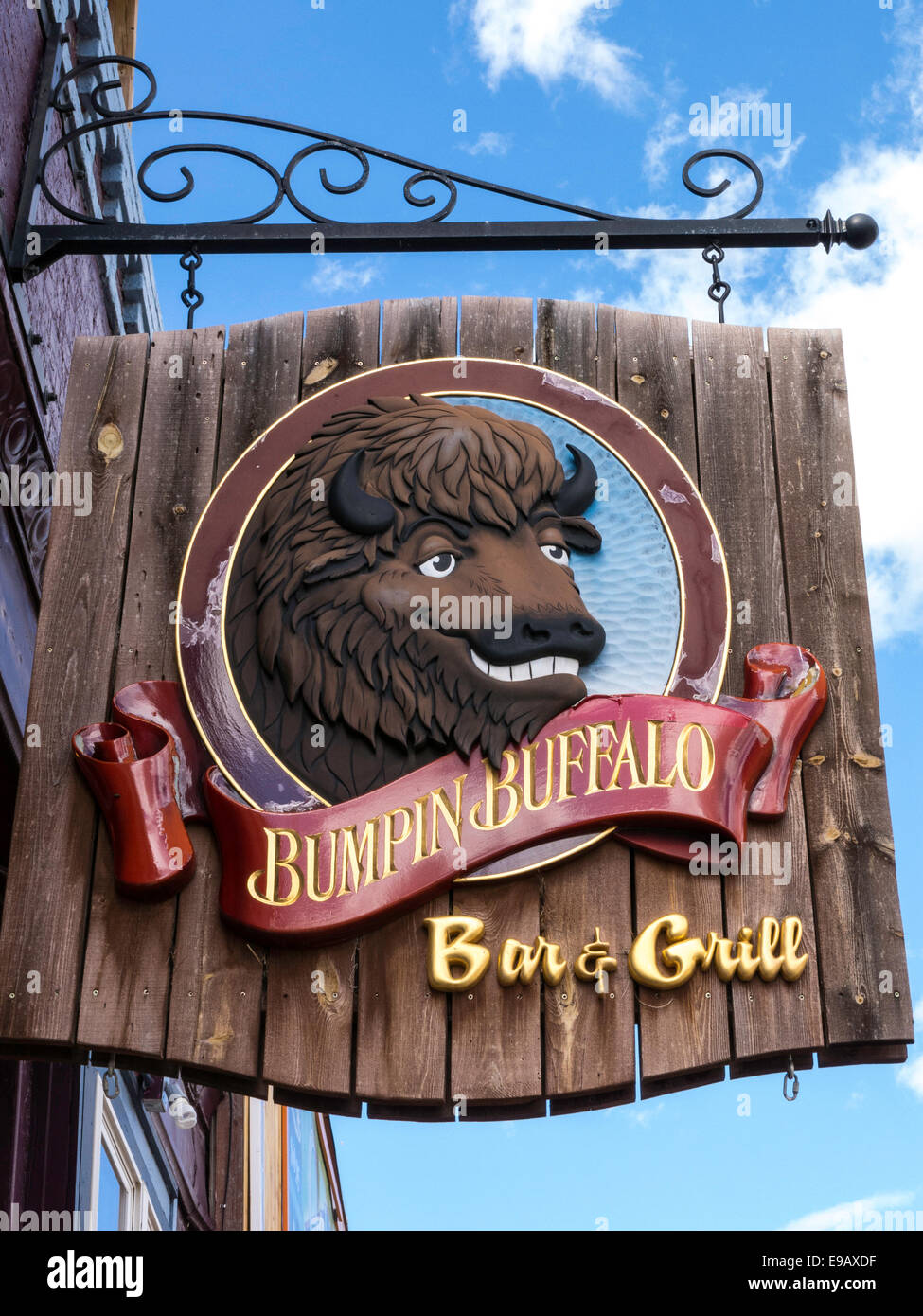 Bumpin' Buffalo Bar & Grill, Hill City, SD, USA Stock Photo