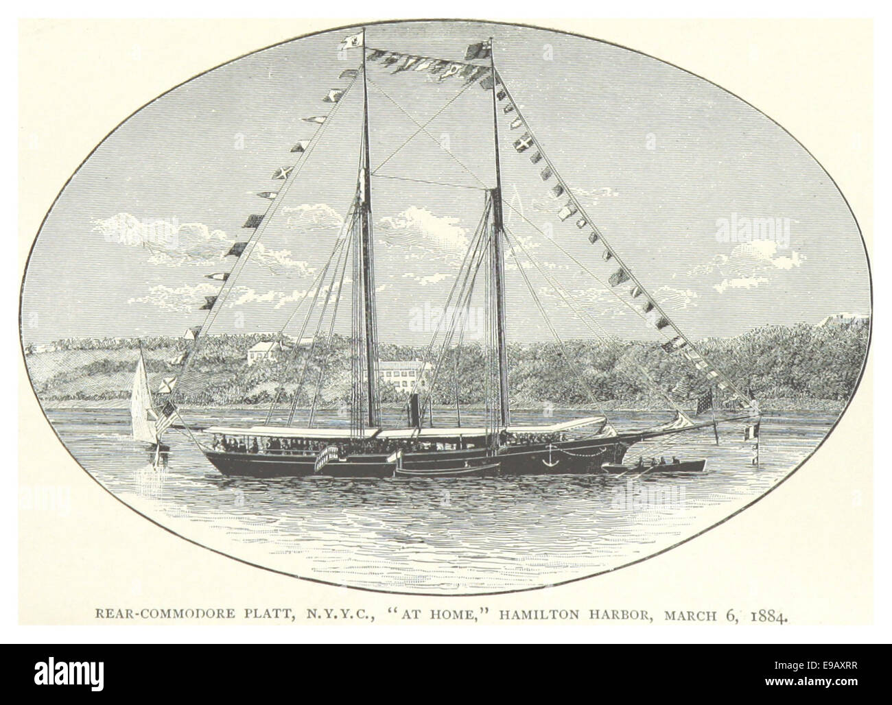 Ilands Of Bermuda, Hamilton Harbor, March 1884 Stock Photo - Alamy