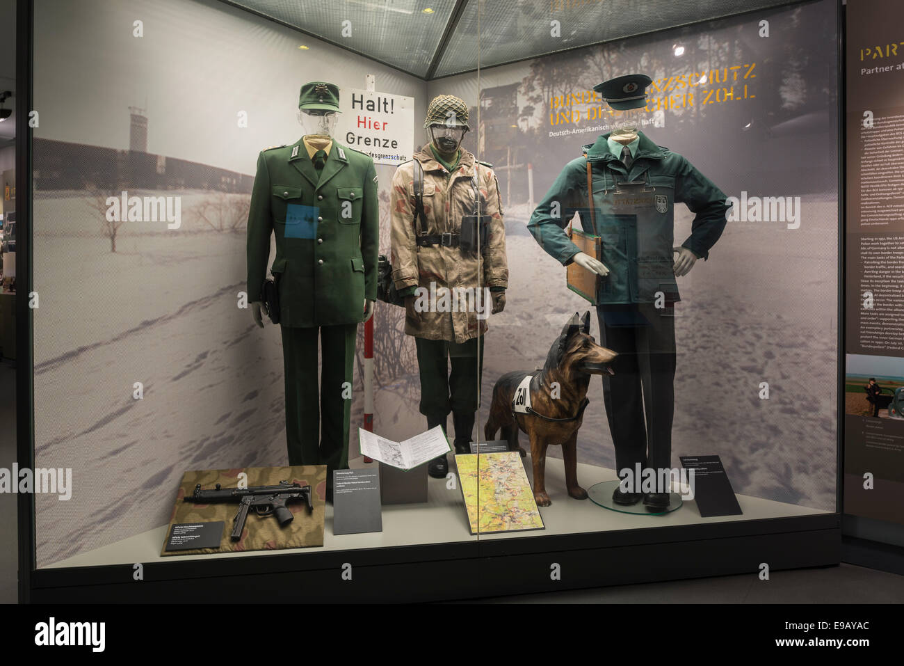 Historic uniforms of German border police and customs officers, Point ...