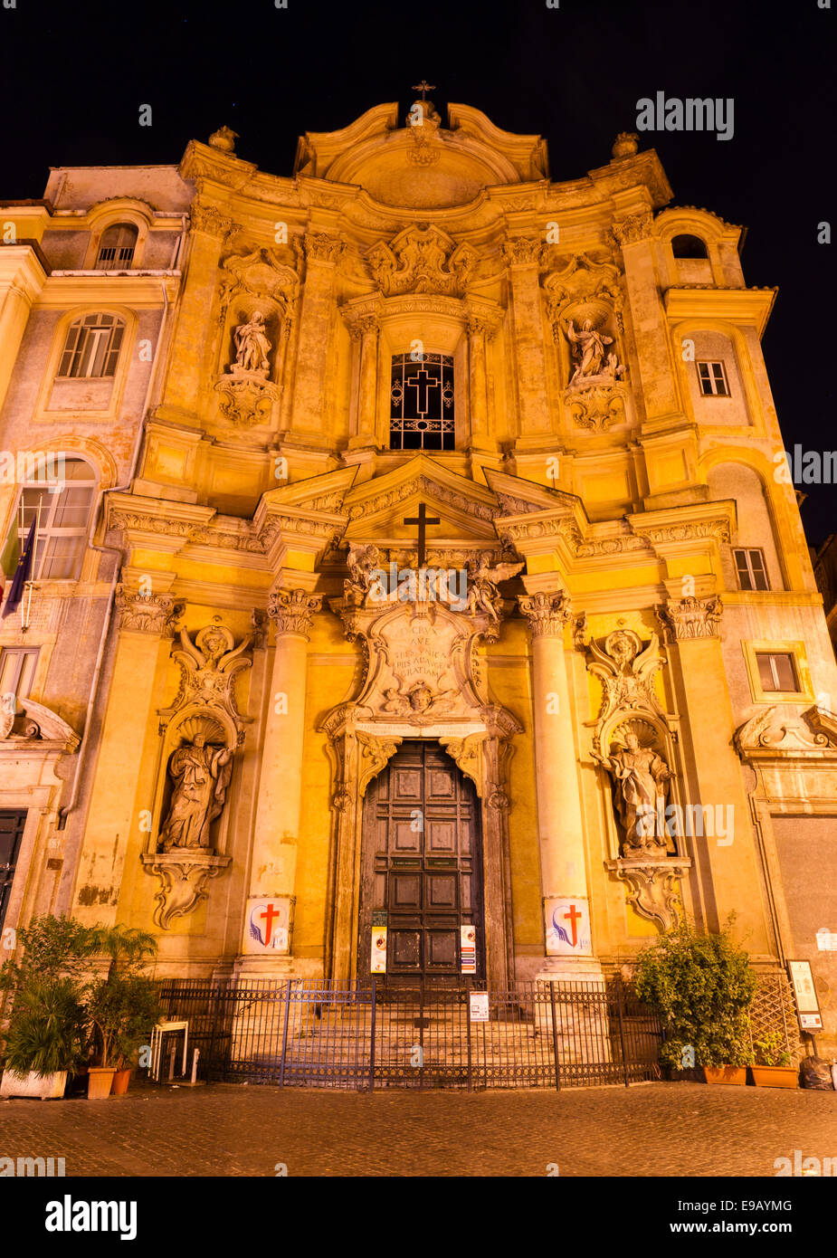 Rococo façade by Giuseppe Sardi the church of Santa Maria Maddalena, late 17th century, Rome, Lazio, Italy Stock Photo