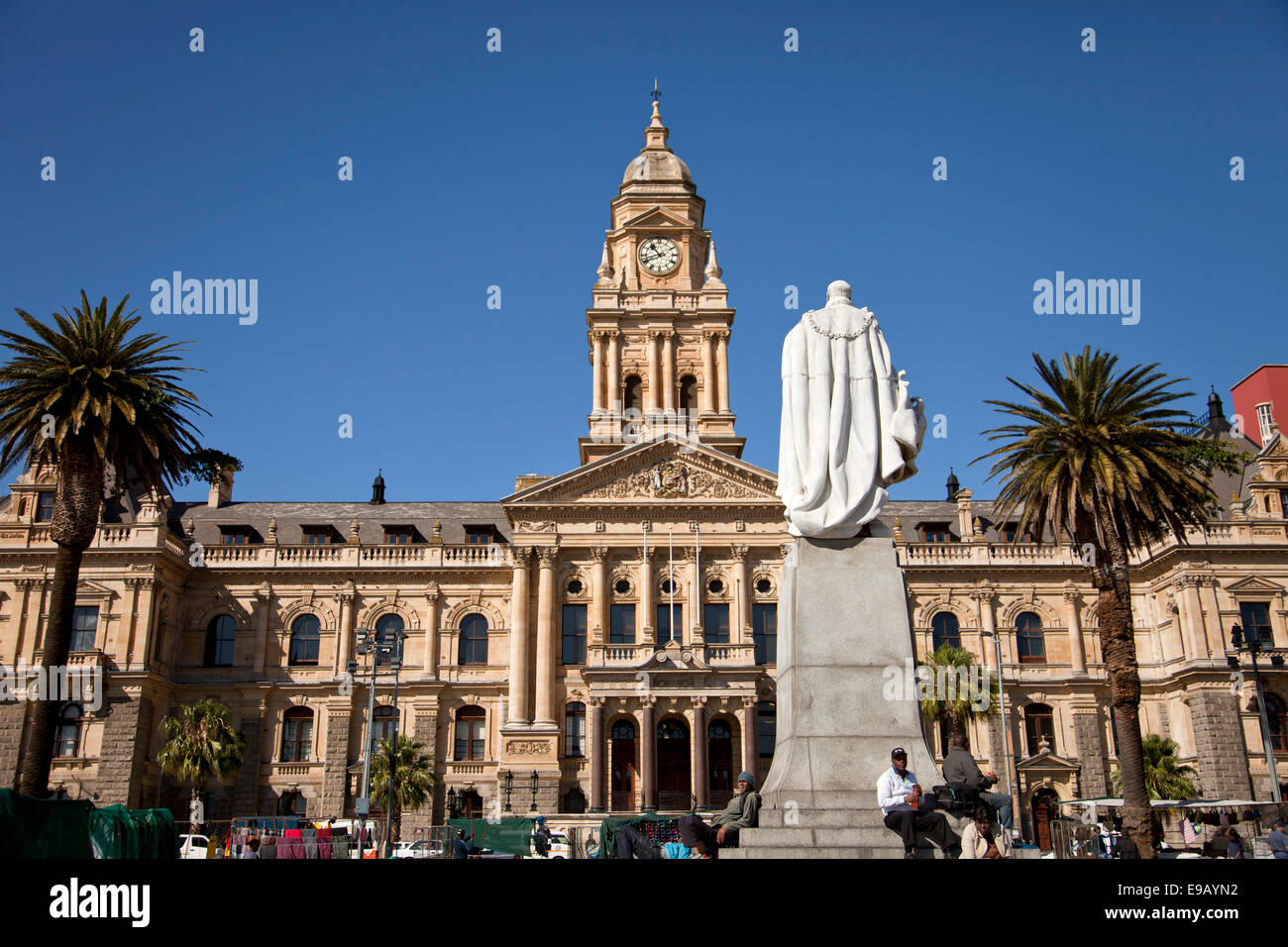 Cape Town City Hall and Grand Parade in Cape Town, Western Cape, South Africa Stock Photo