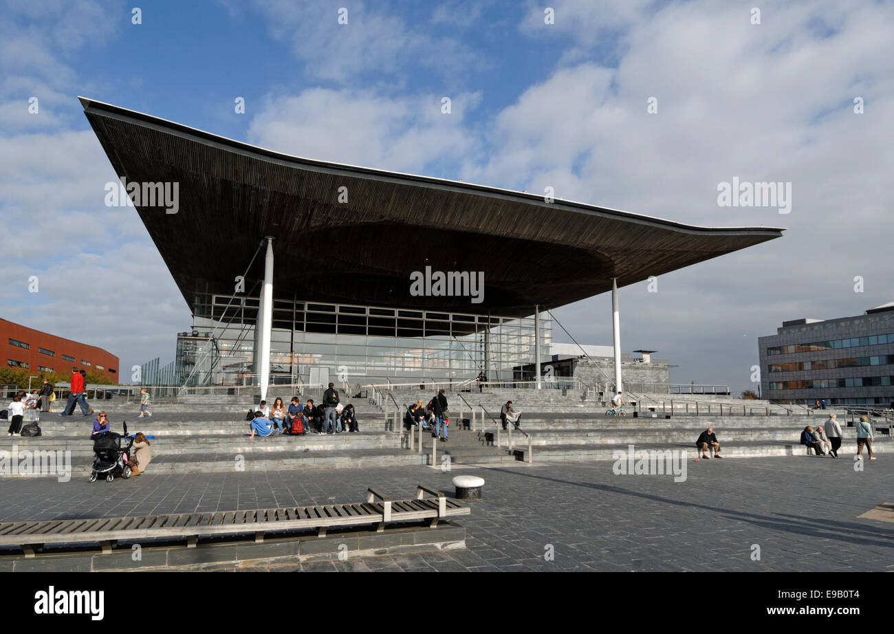 Welsh Assembly building, Cardiff, Wales. UK Stock Photo Alamy