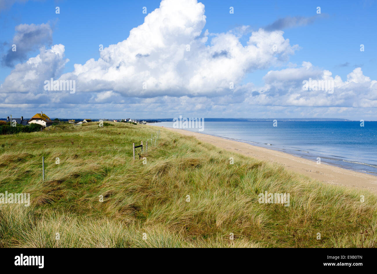 Utah Beach is one of the five Landing beaches in the Normandy landings on 6 June 1944, during World War II. D-day Stock Photo
