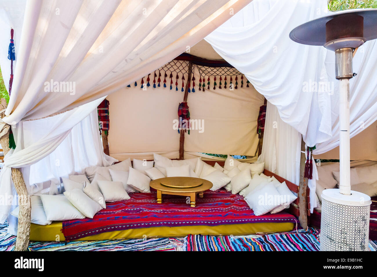 Typical Egyptian Lounge, with cushion and sheets Stock Photo Alamy