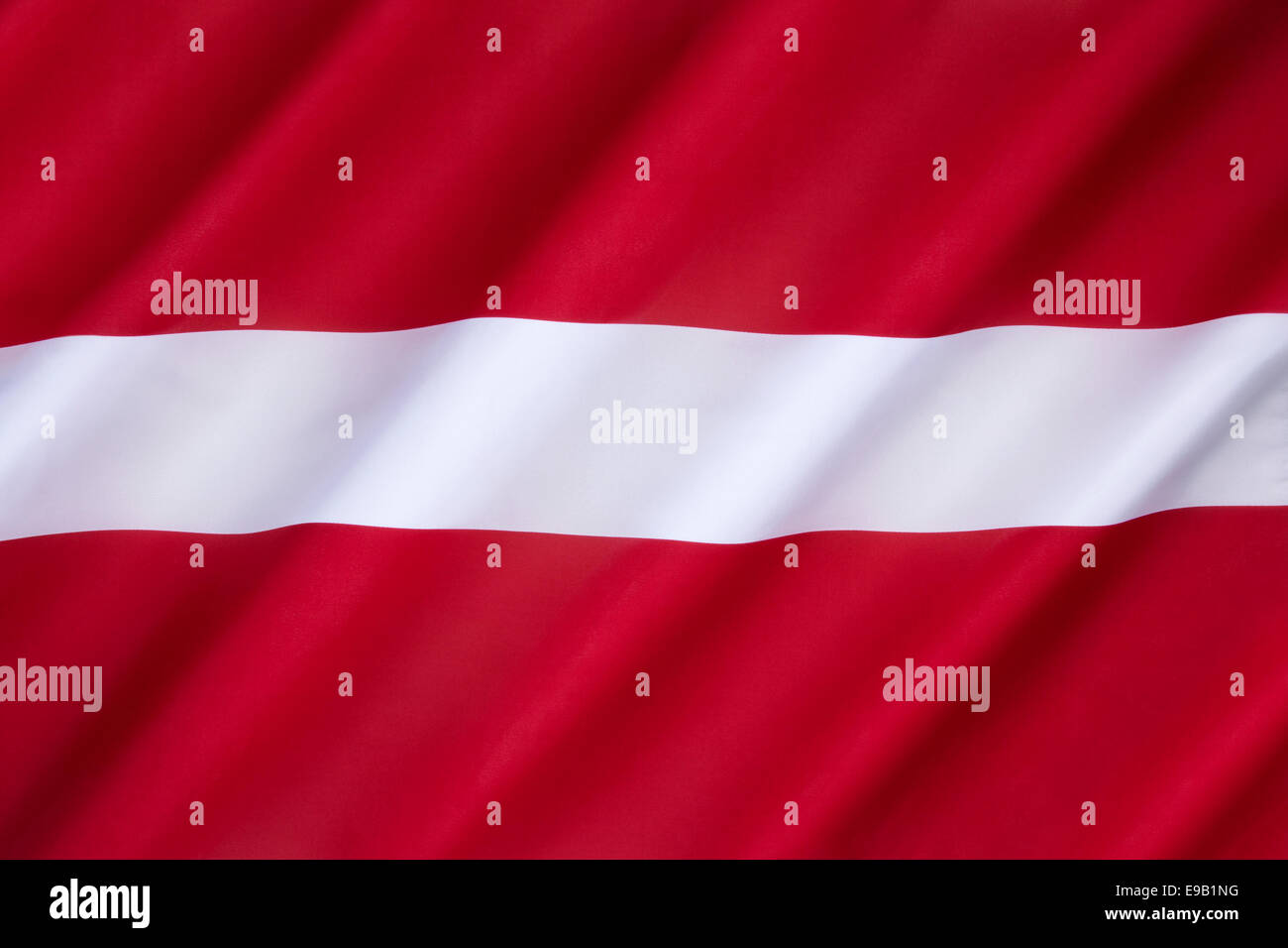 Flag of Latvia Stock Photo