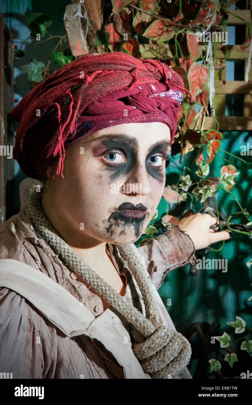 Blackburn, UK. 22nd Oct, 2014. Masked Horror & Halloween costumed