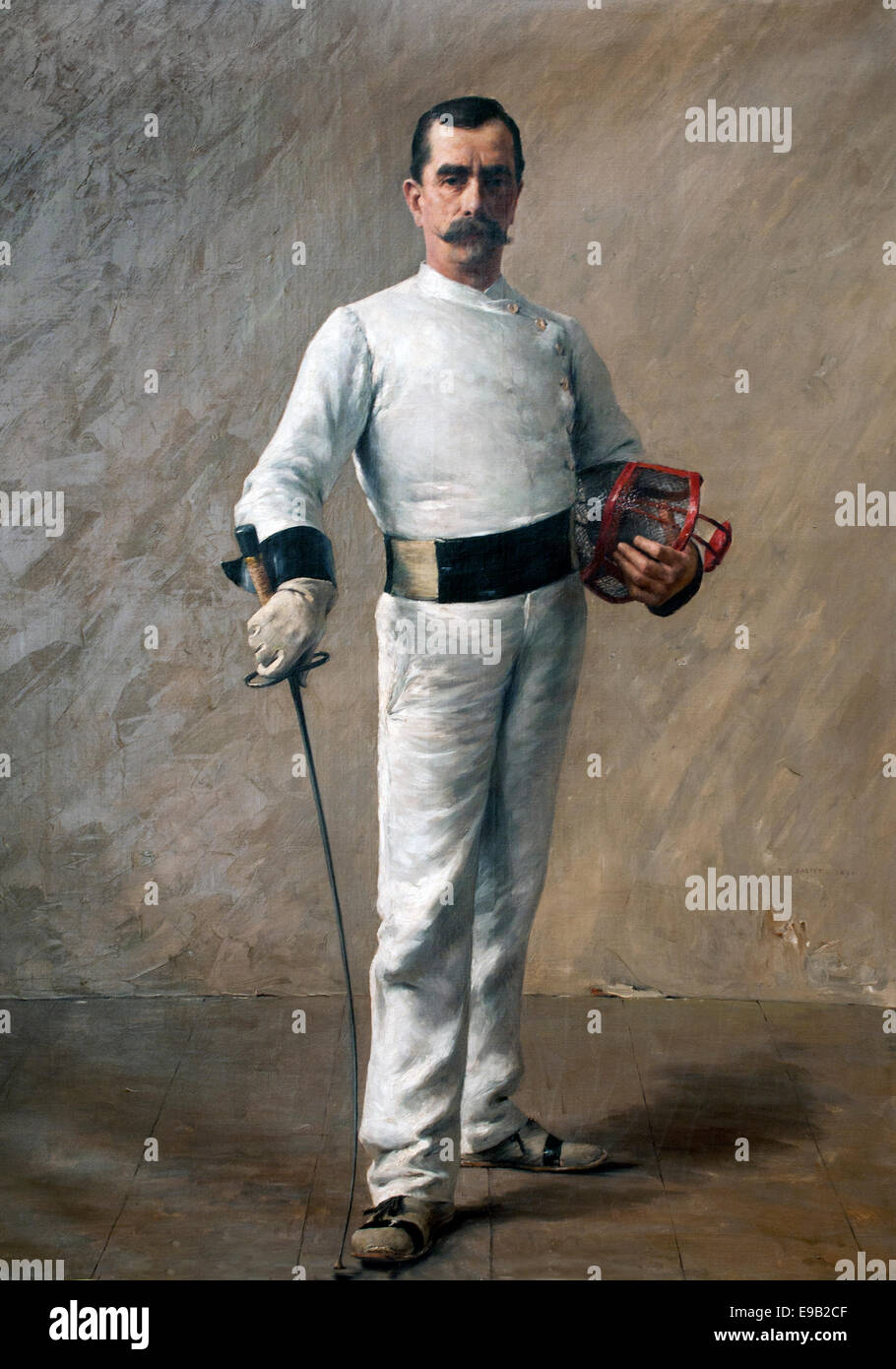 Le Maître d armes - Master of Arms (M.Barthelemy) 1890 Tancrede Bastet ...