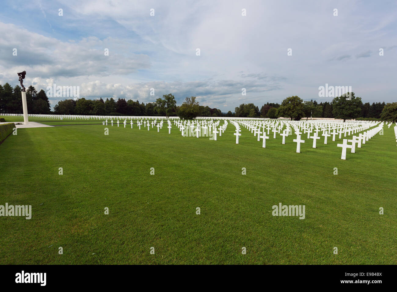 Overview of the Henri Chapelle American cemetery Stock Photo Alamy