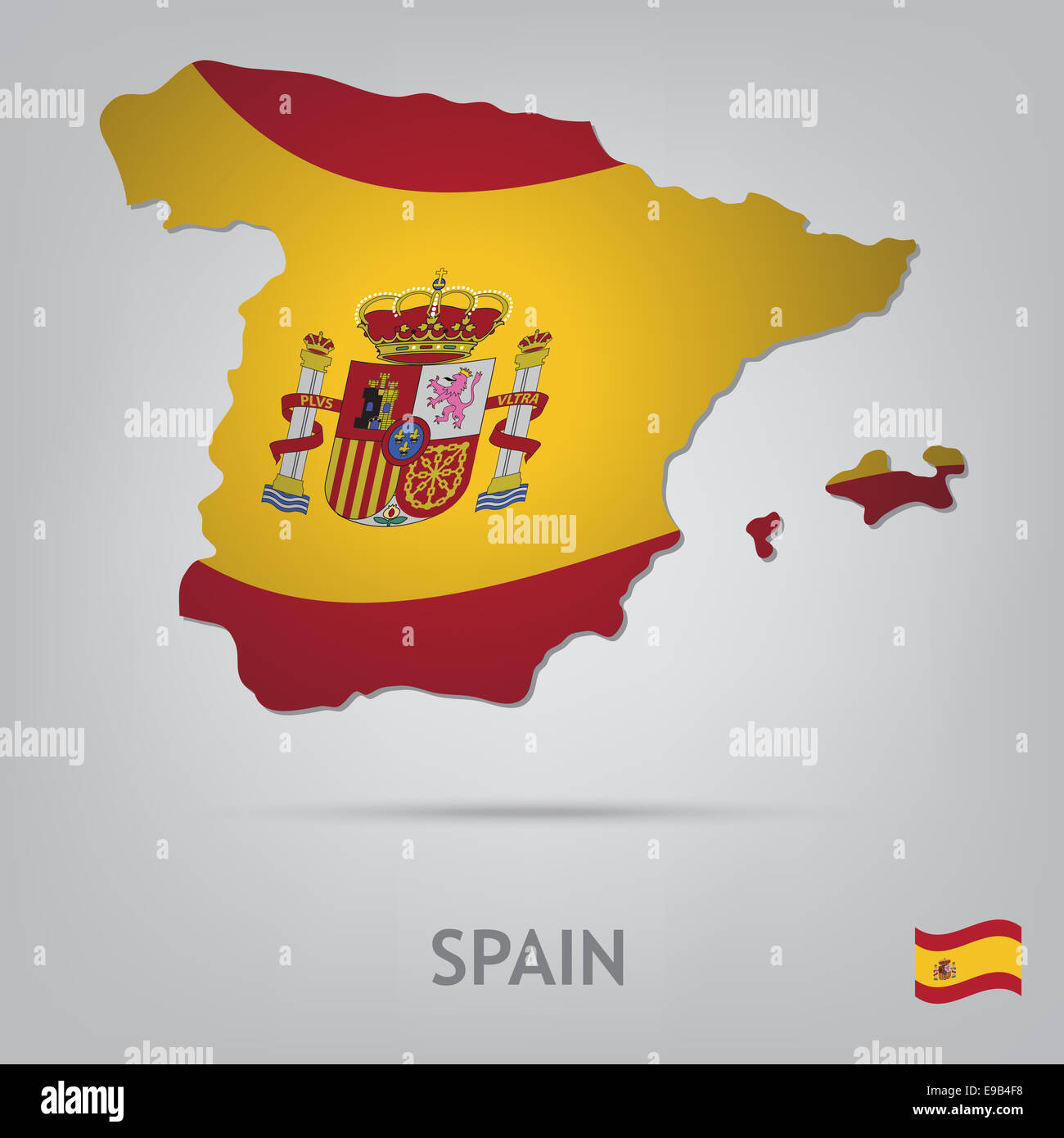 Spanish country map world hi-res stock photography and images - Alamy