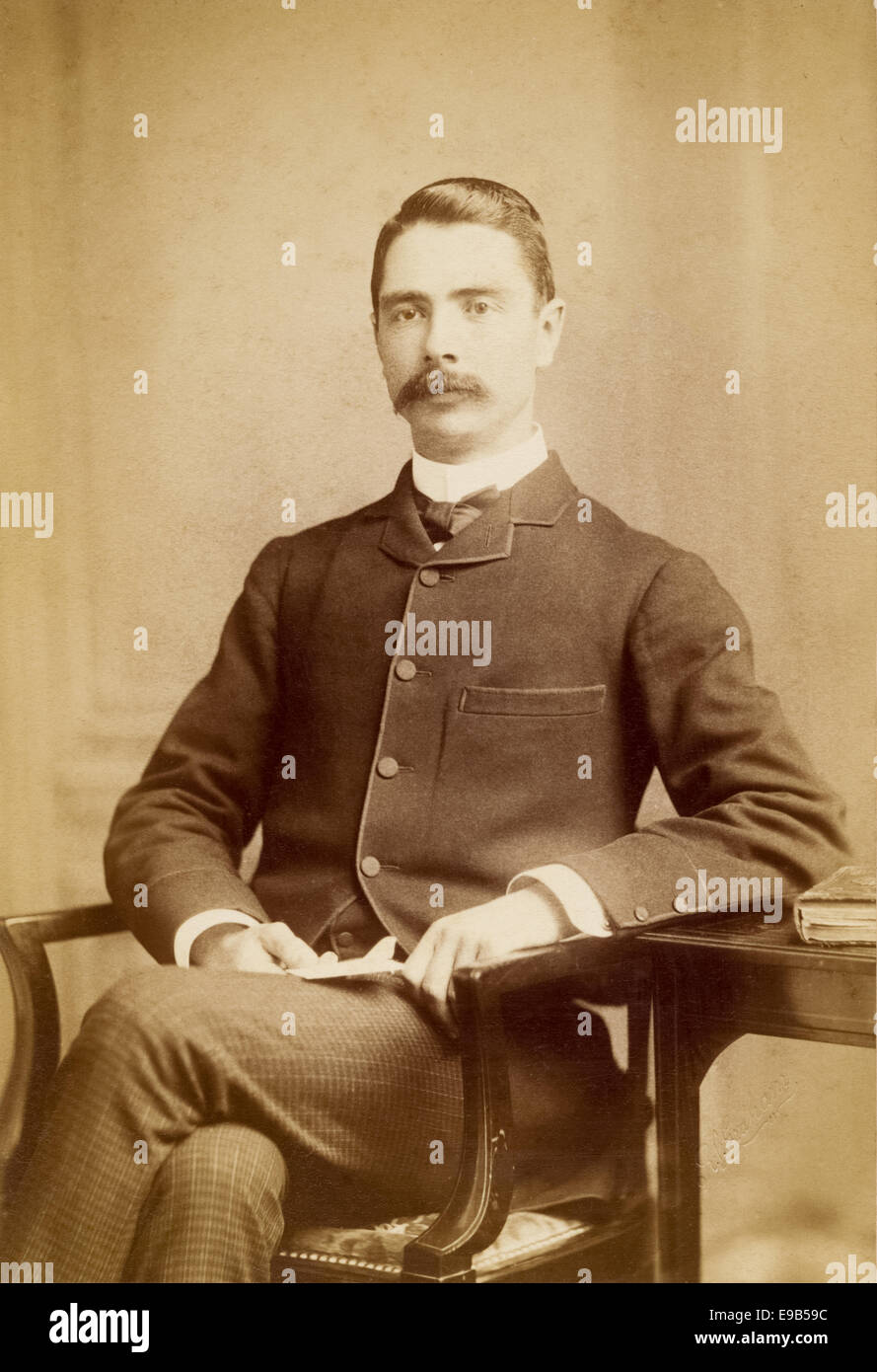 Victorian Card studio portrait of young man from the Graham’s