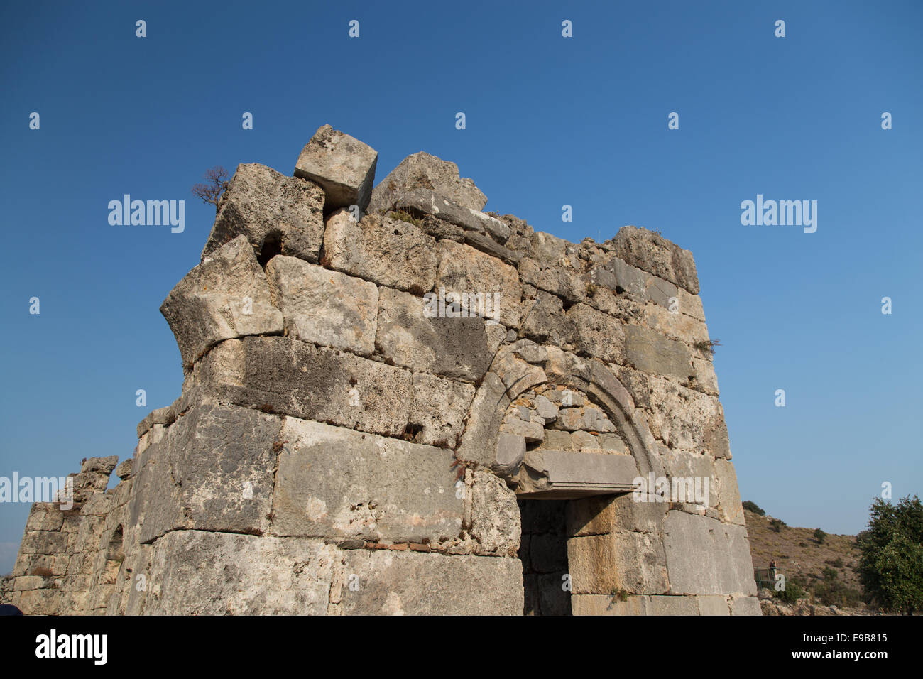 Kaunos ancient city Dalyan Town Turkey Stock Photo