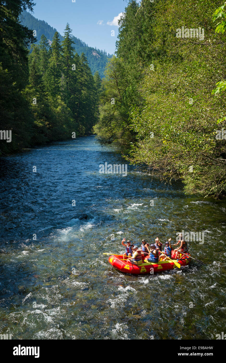 Rafting on the upper McKenzie River, Willamette National Forest, Oregon
