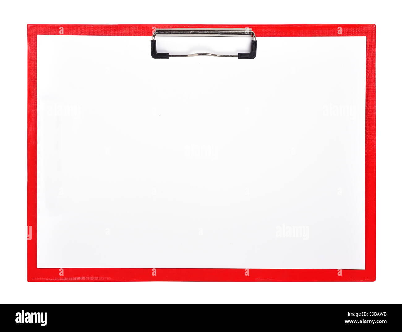 clipboard with blank paper sheet isolated on white Stock Photo Alamy